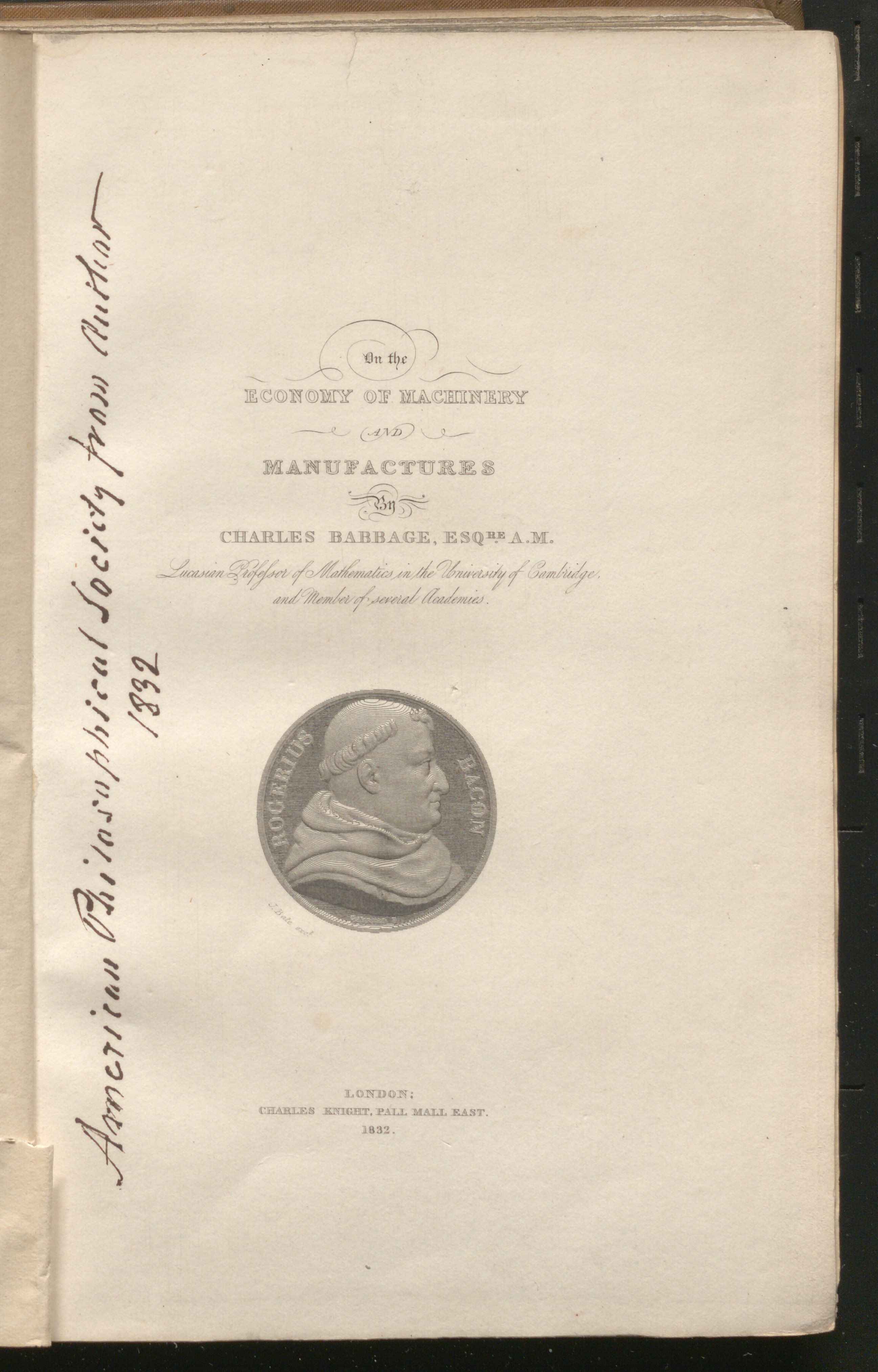 Babbage title page