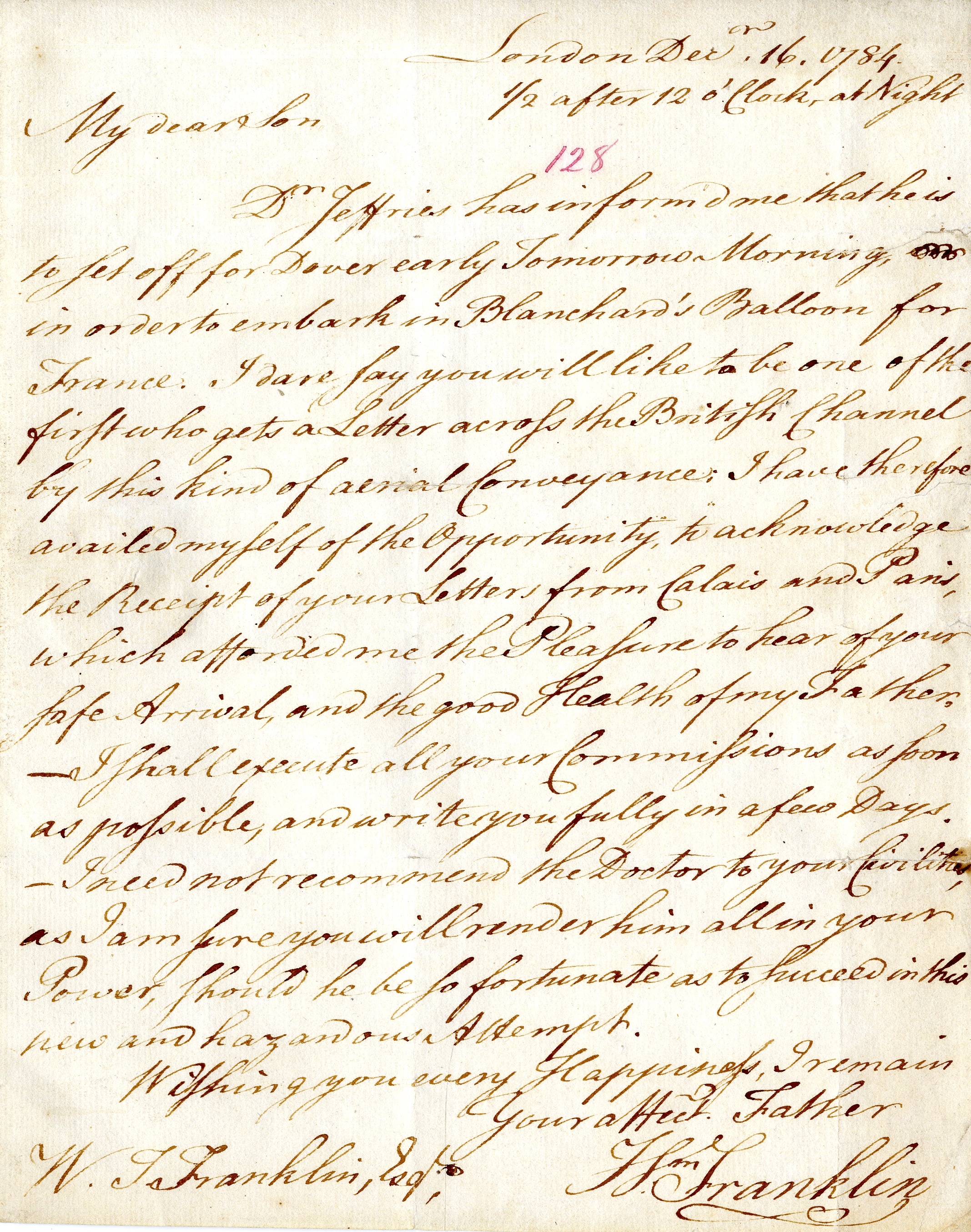 18th century letter