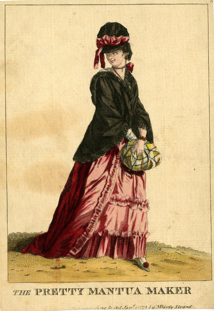 image of woman in 18th century dress