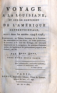 Title page of Baudry de Loziere's Voyage