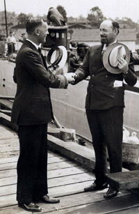 Capt. Wilson Brown, Hubert Wilkins, and S. Danehower