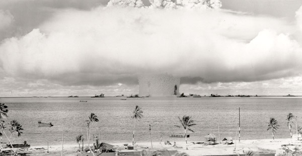 Bikini atoll a-bomb test #3, 1946