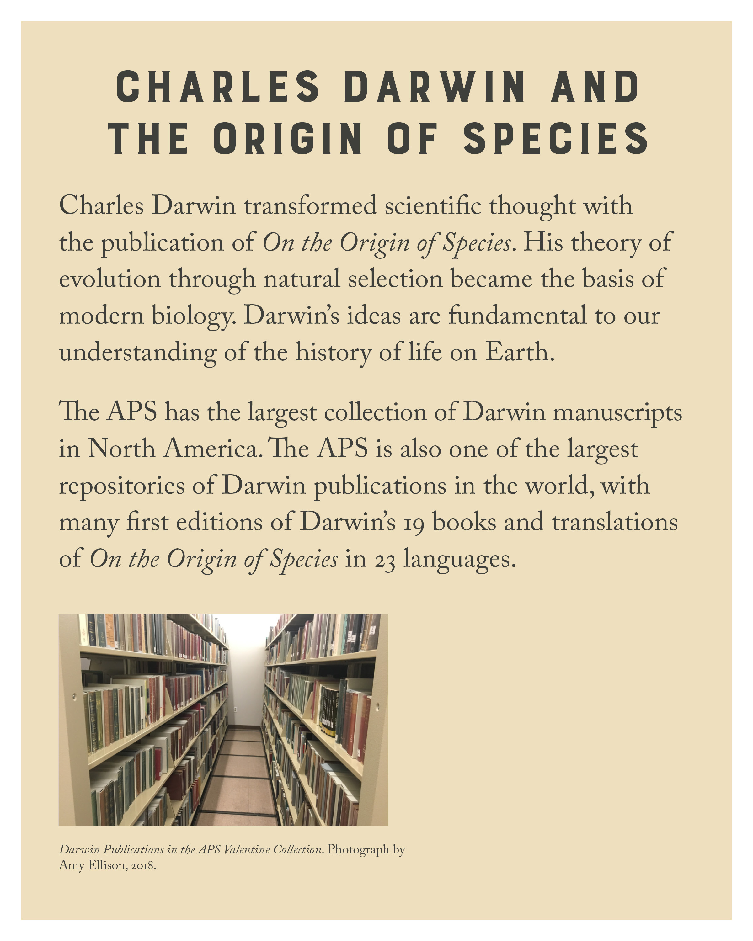 Charles Darwin and the Origin of Species