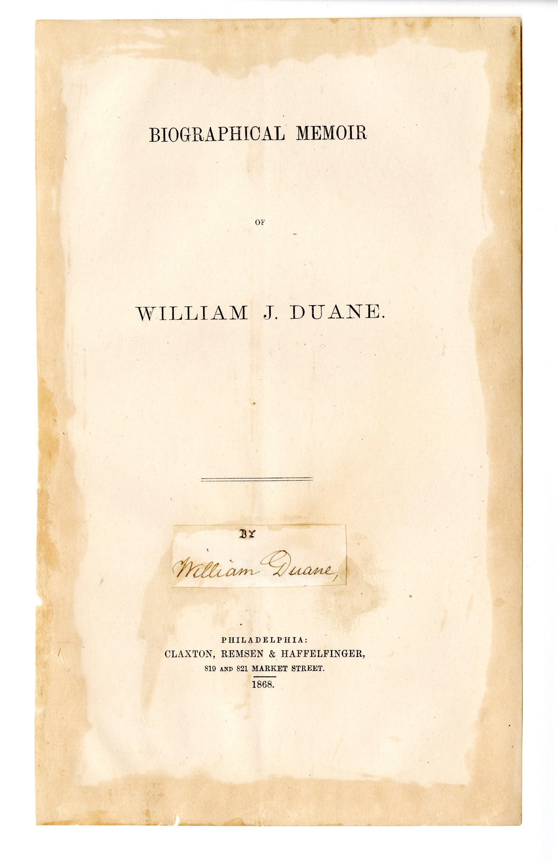 photo of title page
