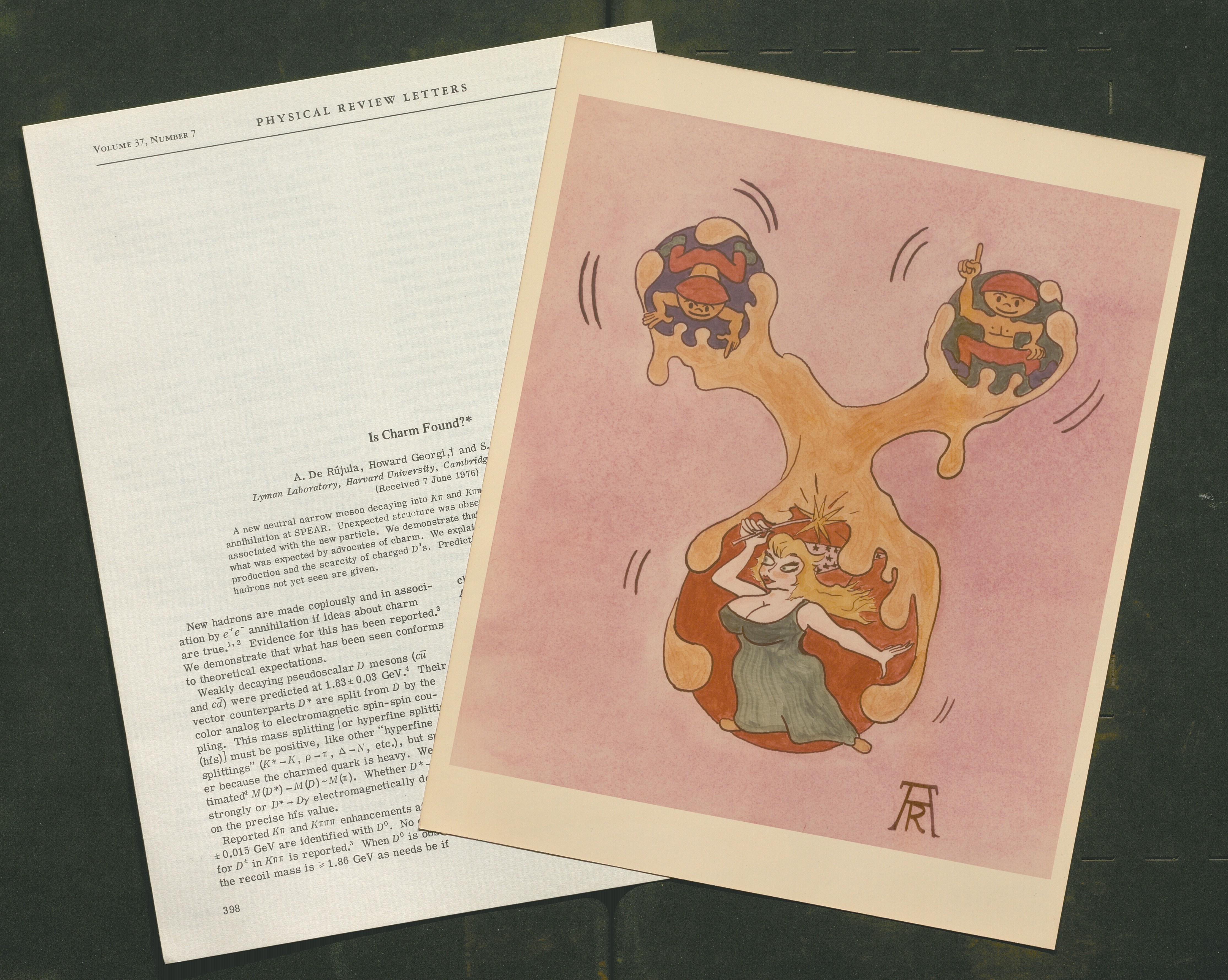 photo of journal article and illustration