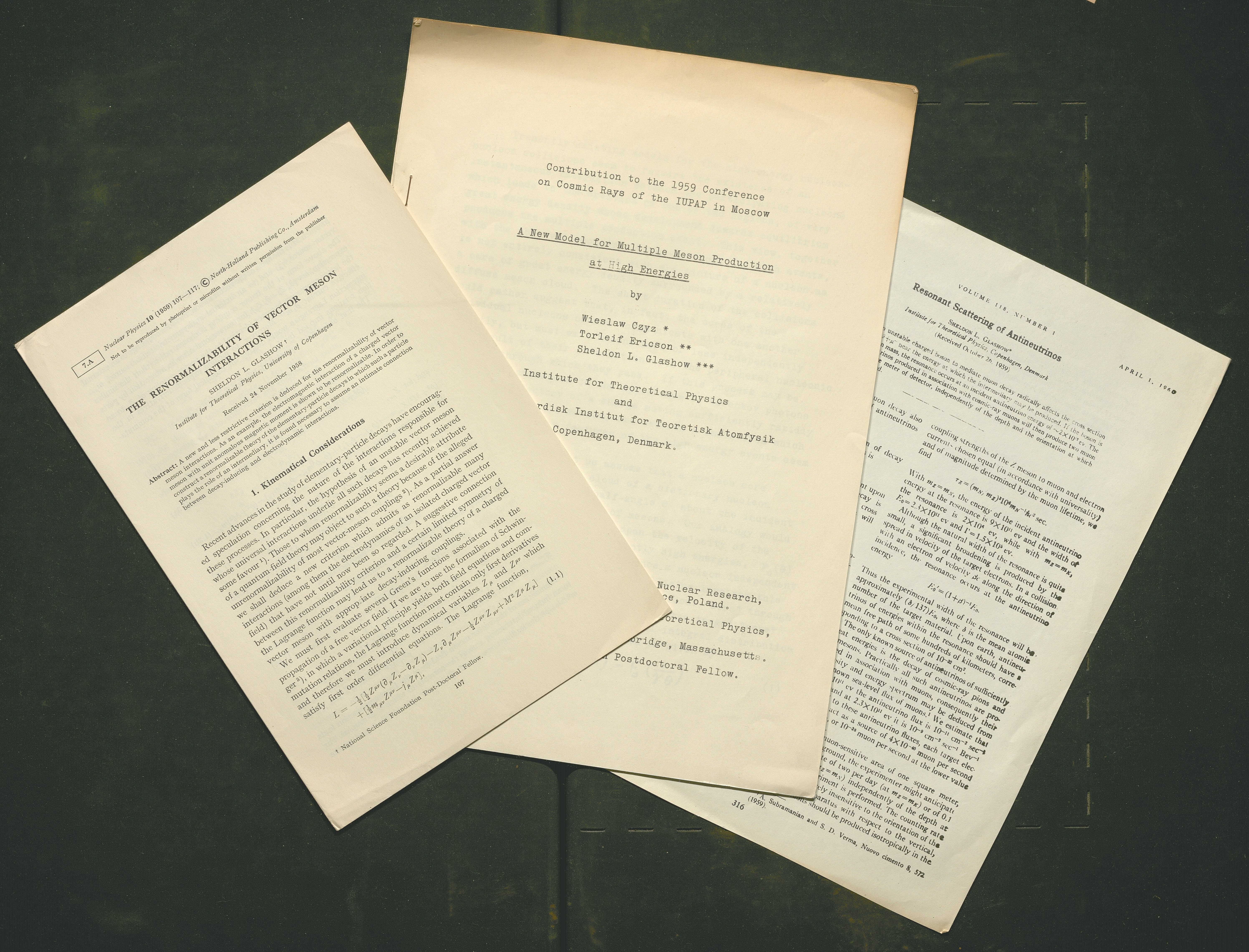 photo of three typed articles