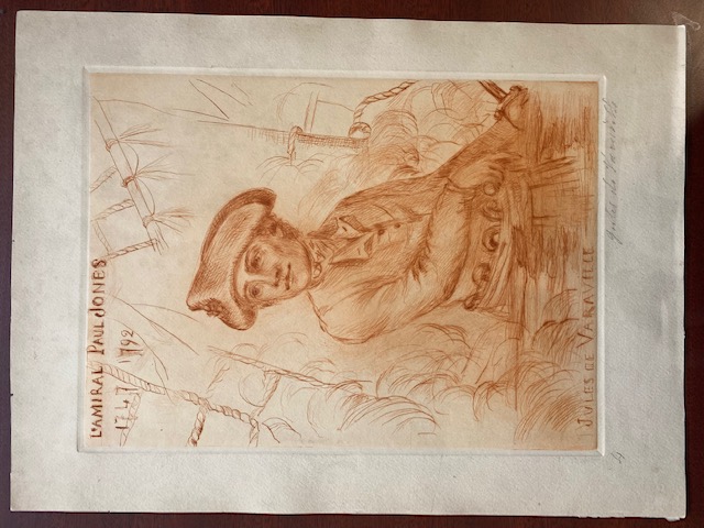 drawn portrait of John Paul Jones