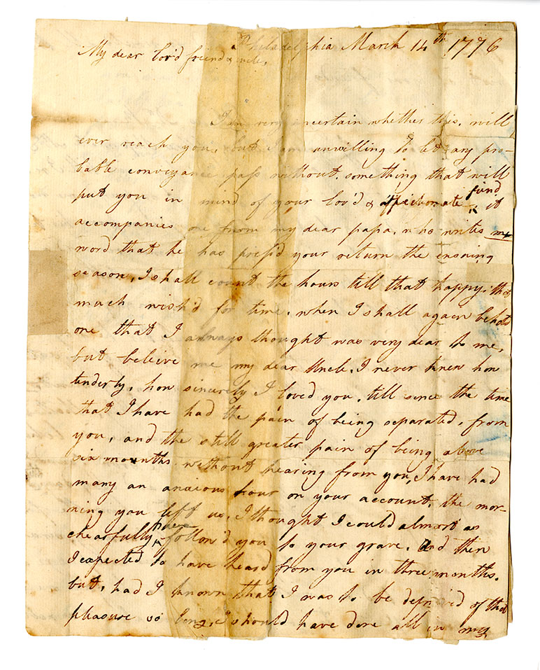 1776 Julia Rush letter