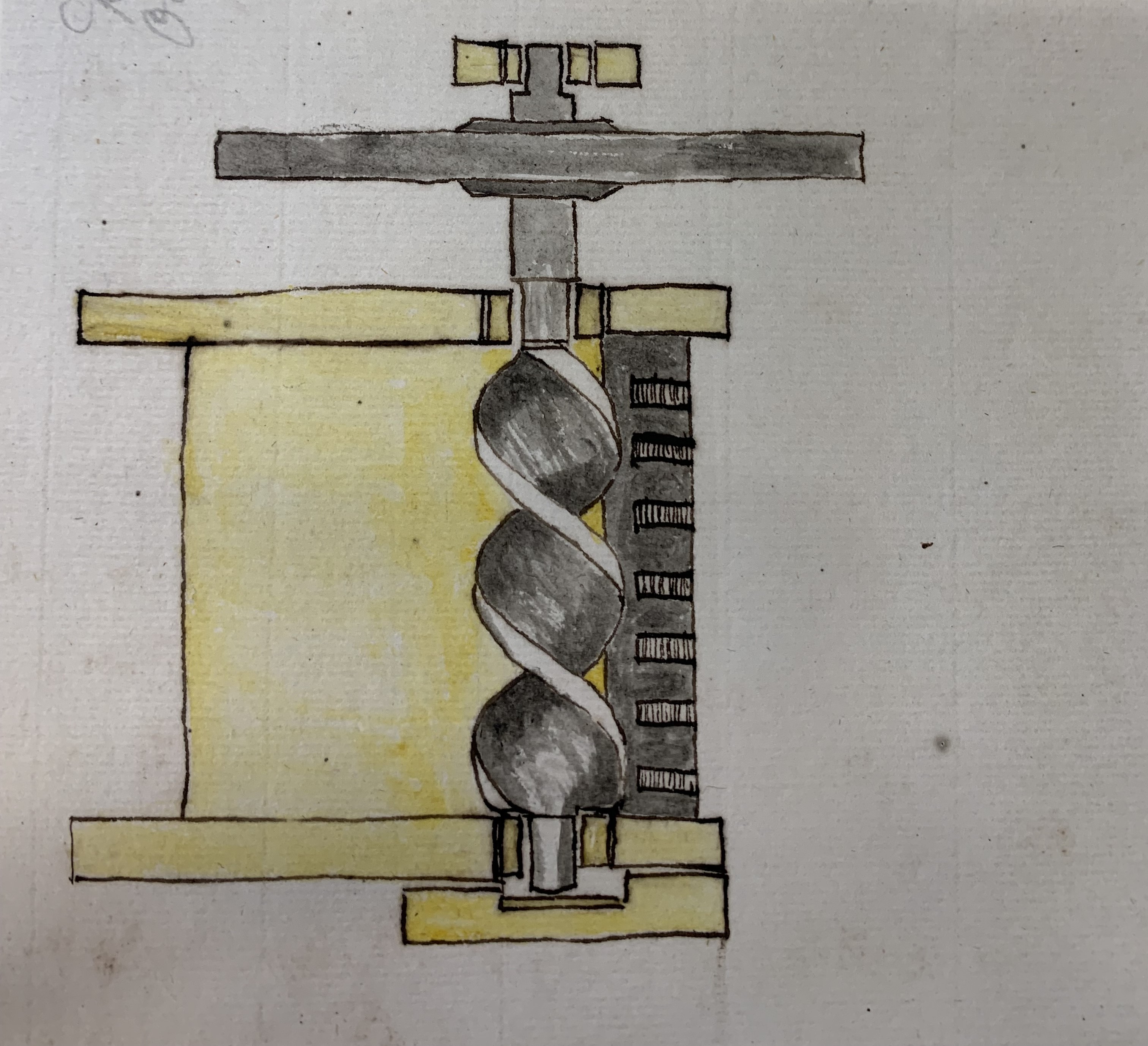 drawing of screw mill