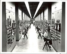 photo of women working in a control room