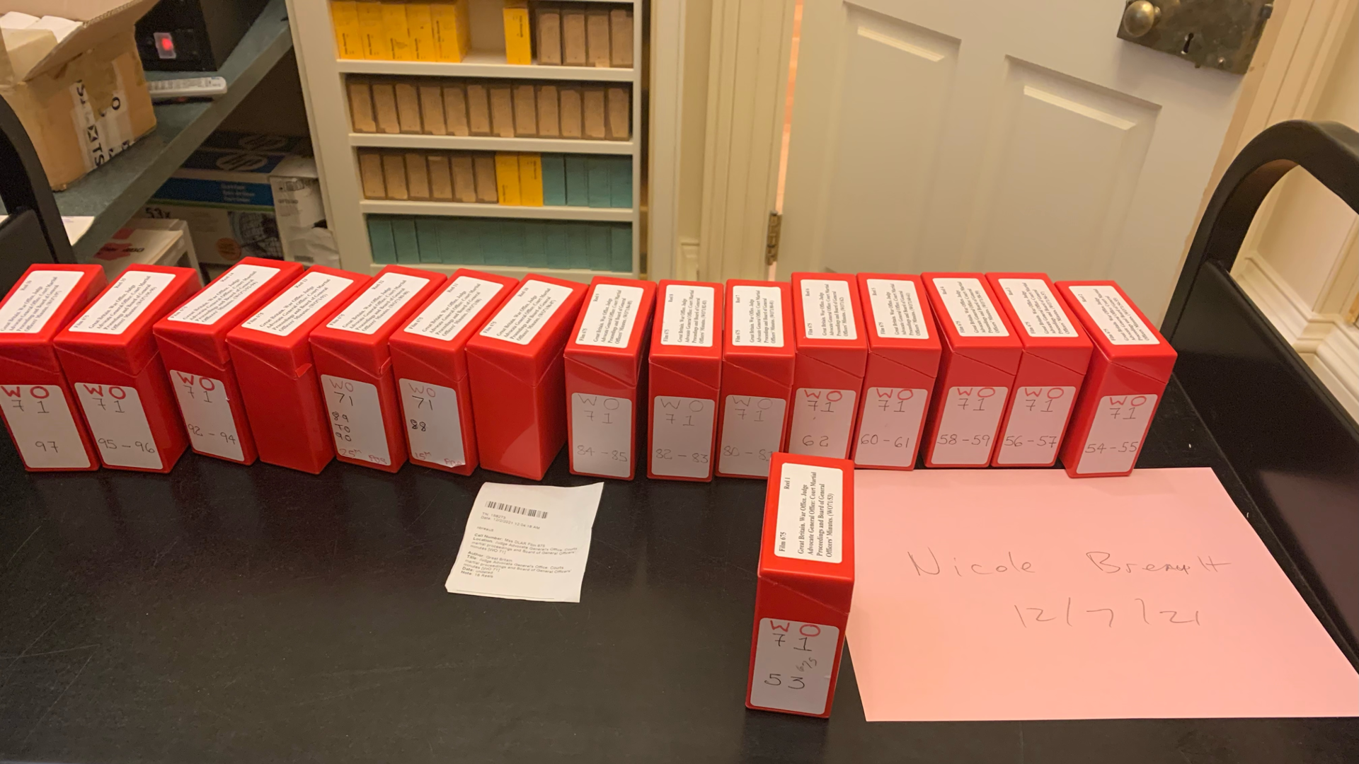 photo of boxes of microfilm