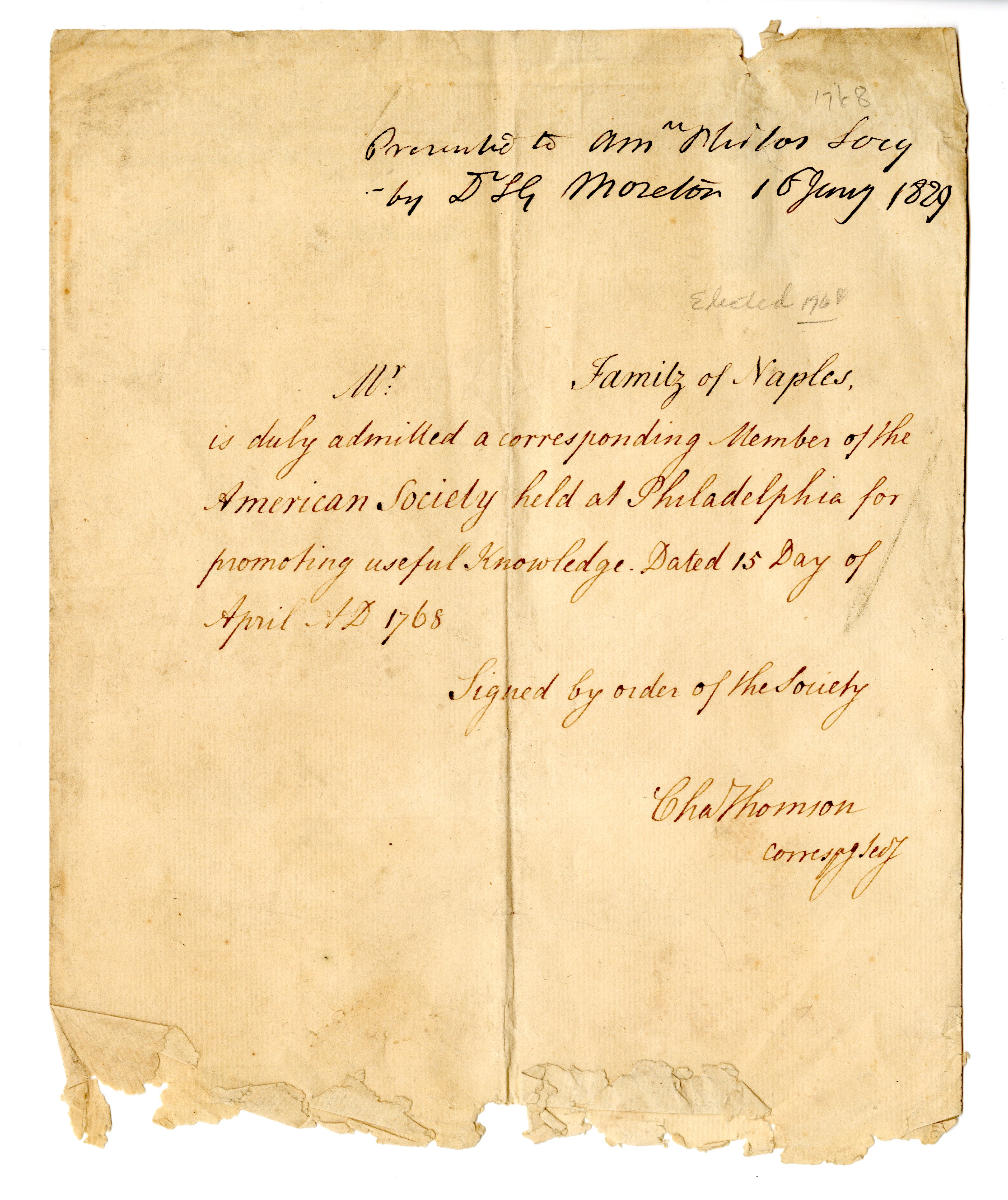 manuscript letter