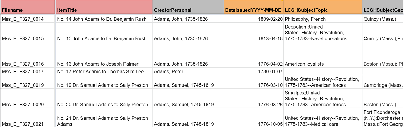 Feinstone metadata