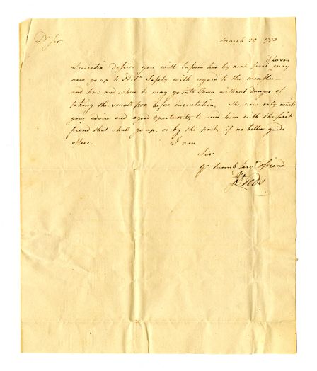 scan of manuscript letter