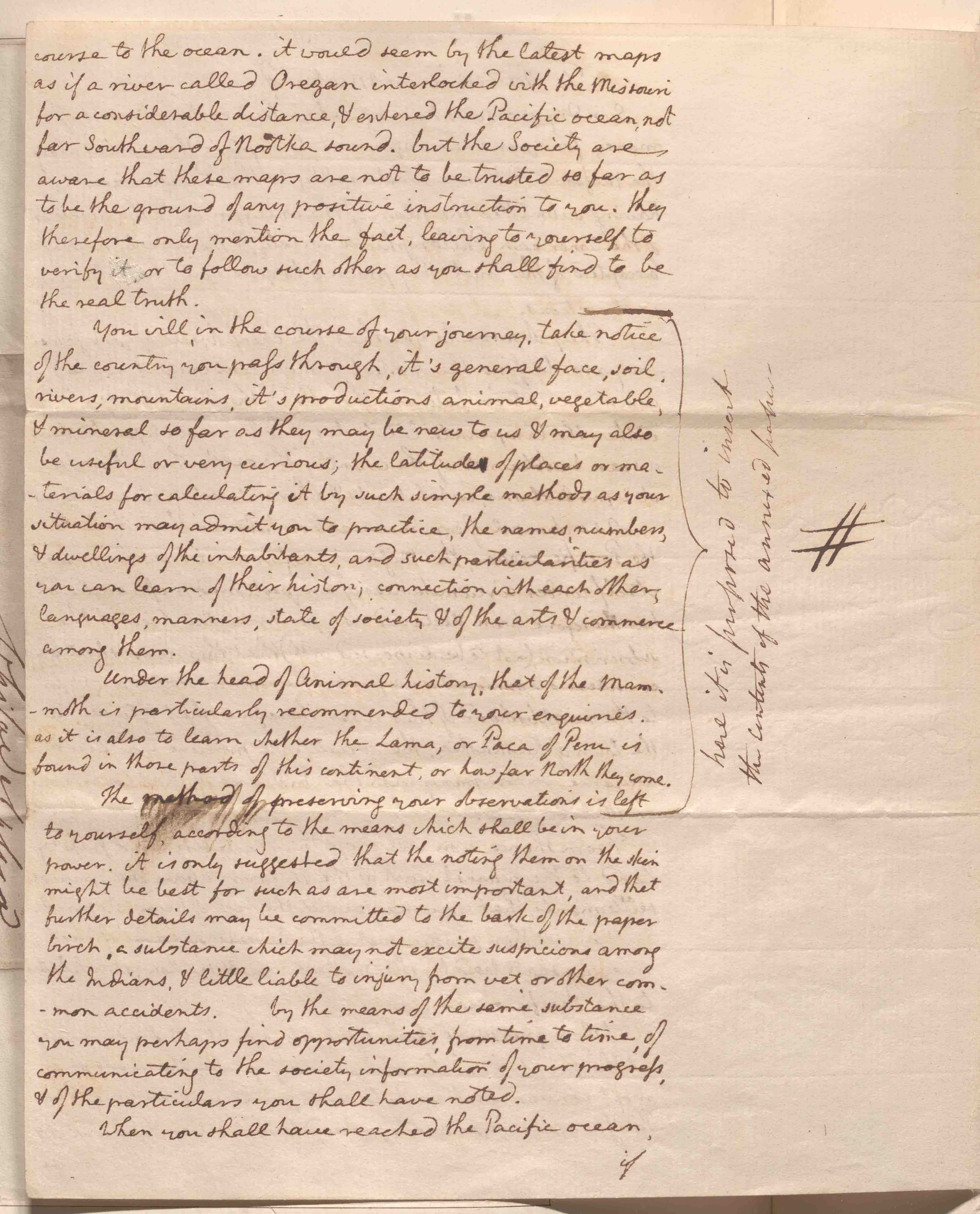 Michaux letter