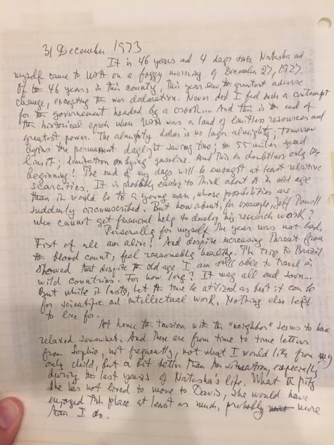 Diary page