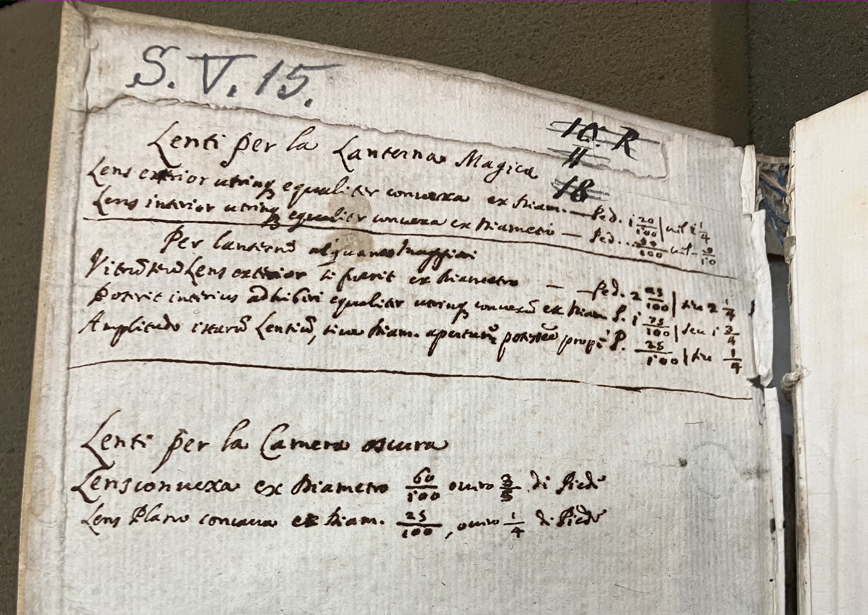 photo of page open in manuscript volume
