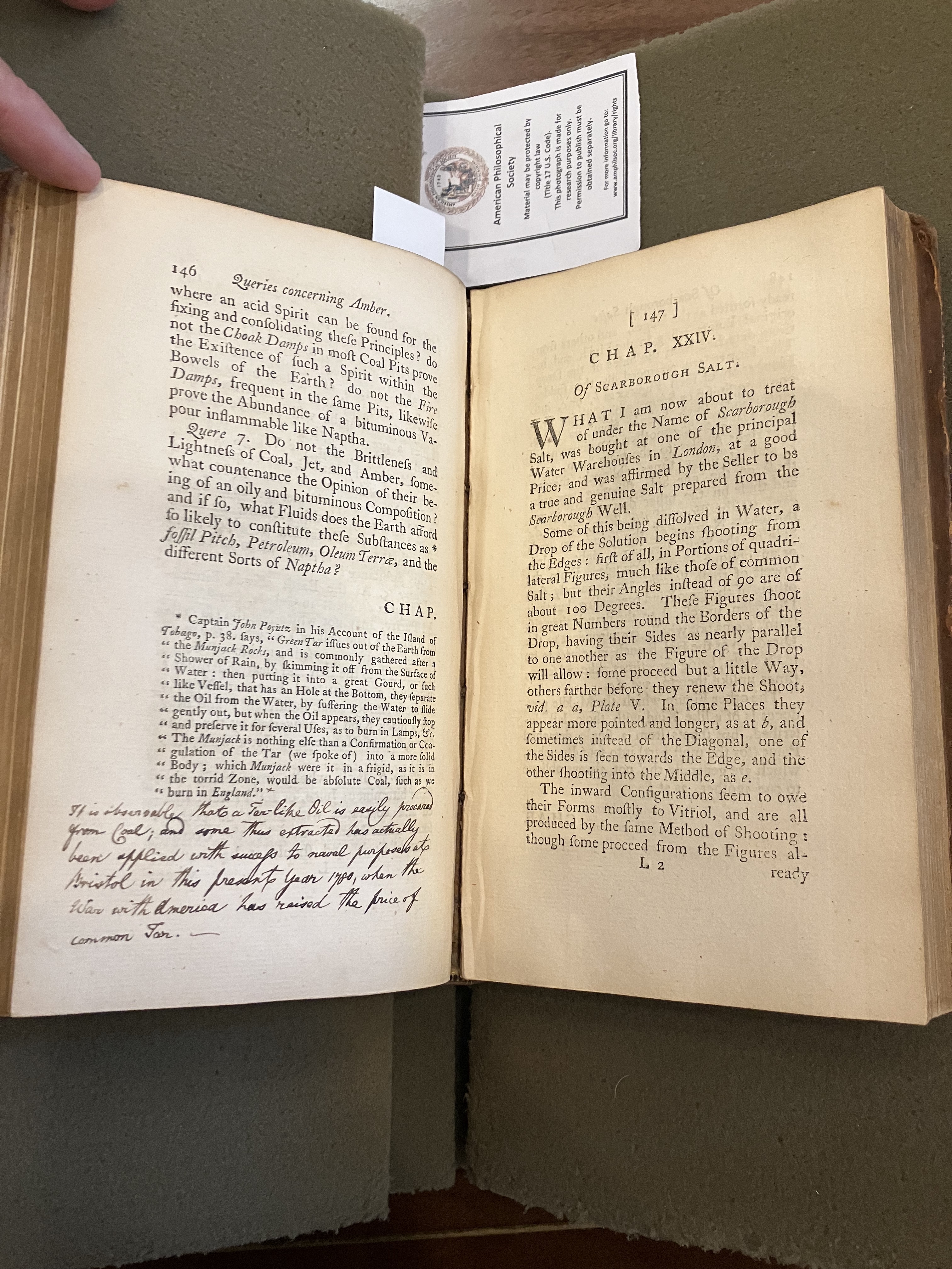 photo of book with annotations