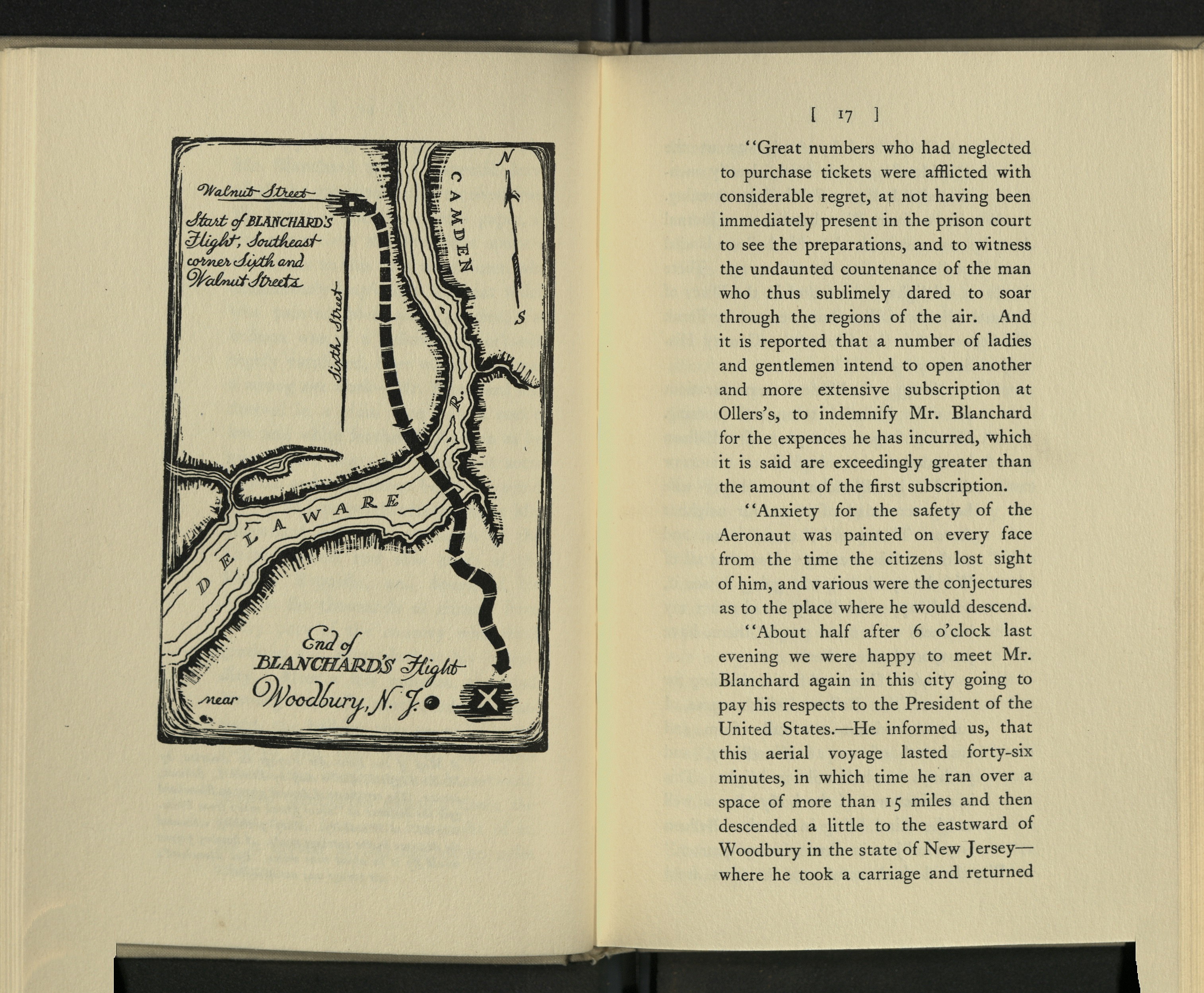 map in book