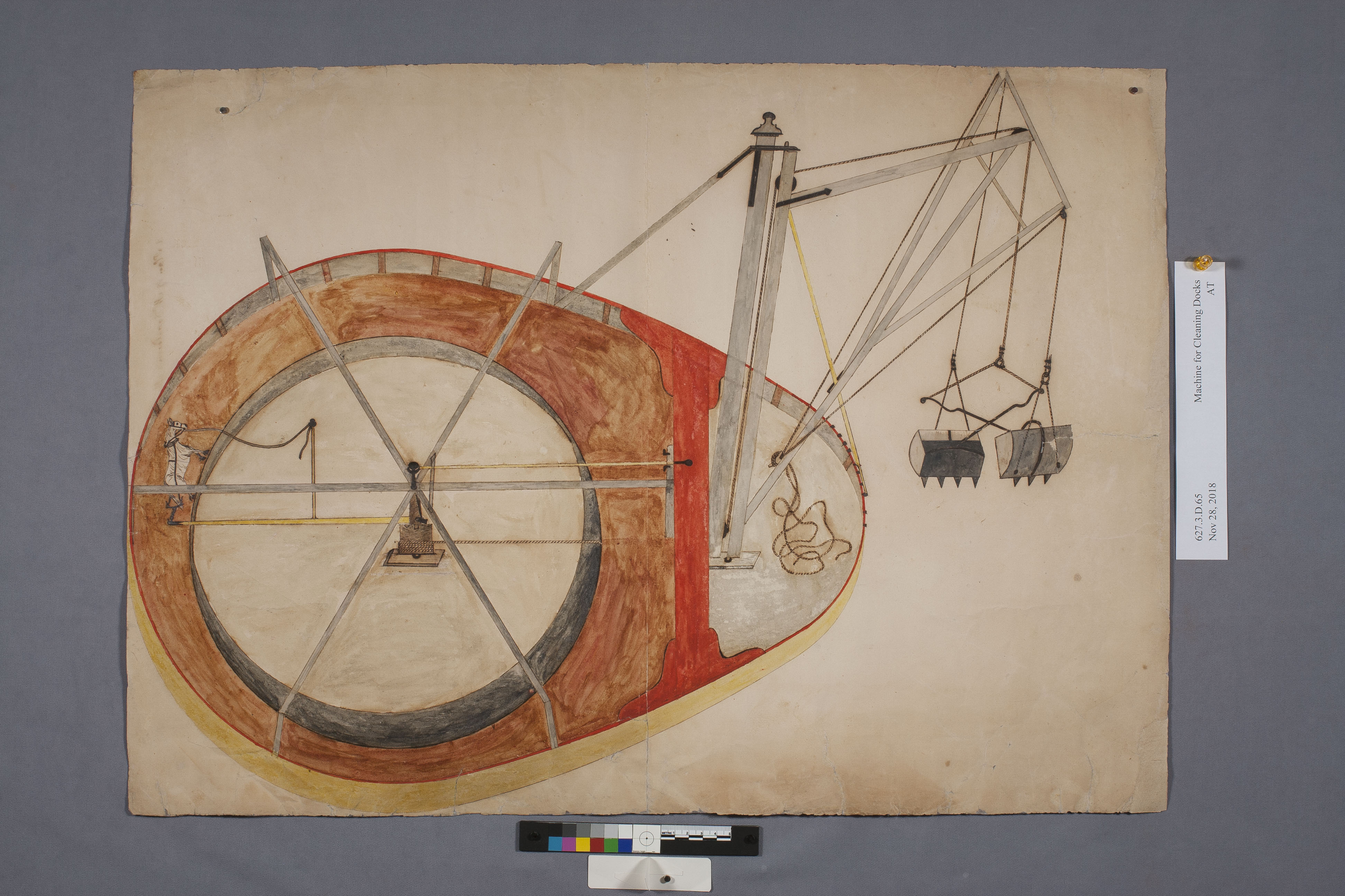 steam shovel drawing after conservation