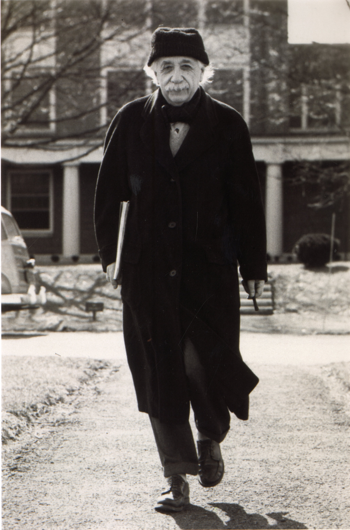 black and white photo of albert Einstein