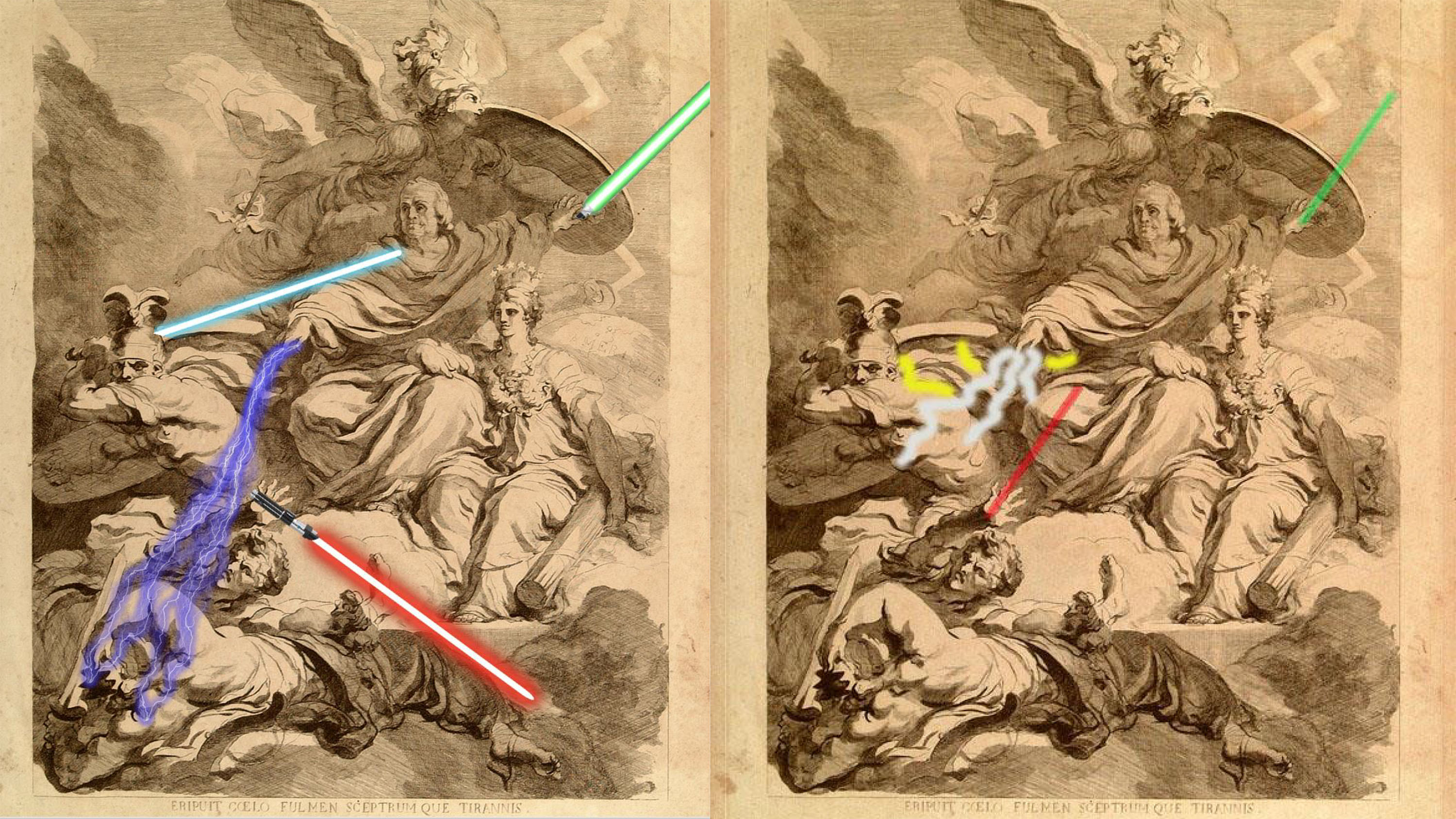 Franklin Jedi photoshop