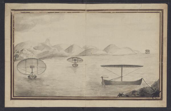 Sketch of boats