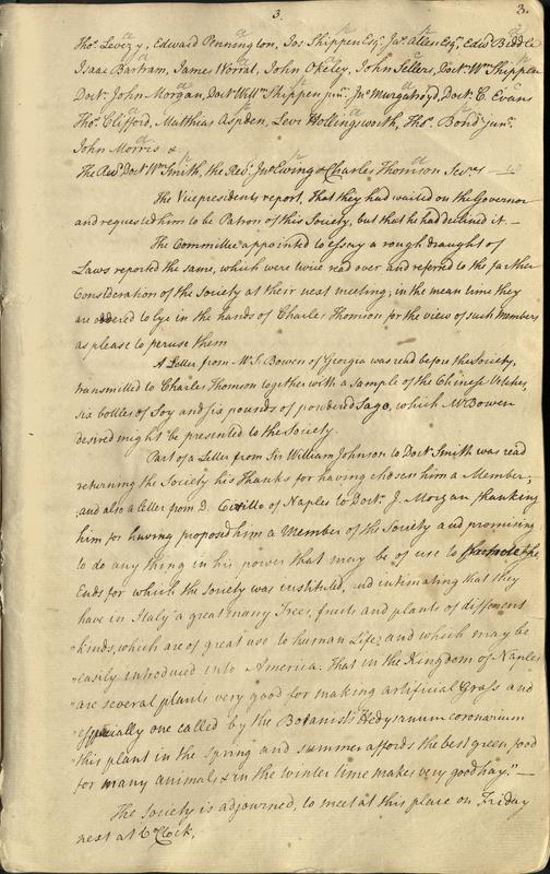 manuscript minutes of the APS