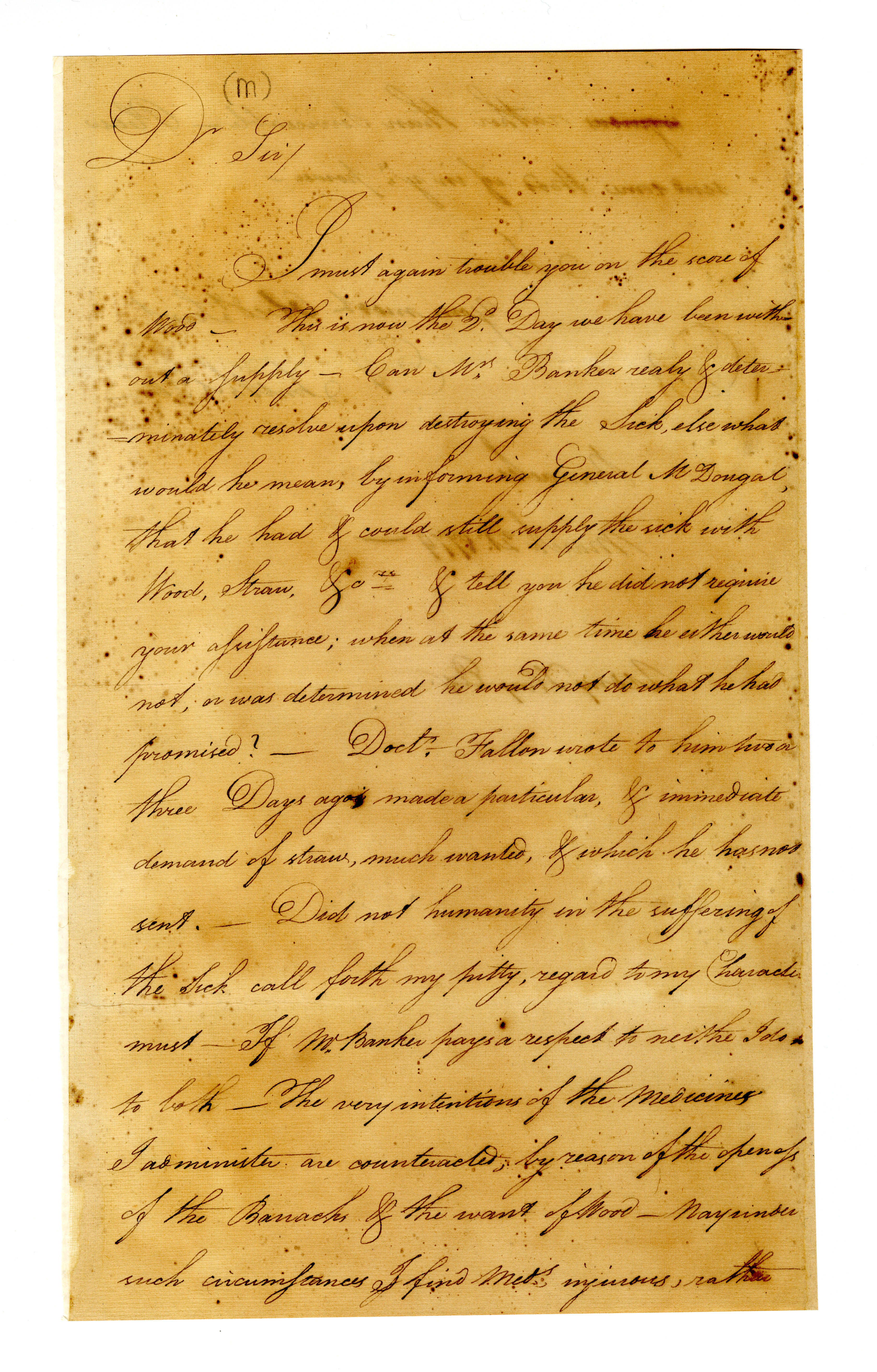 scan of manuscript letter