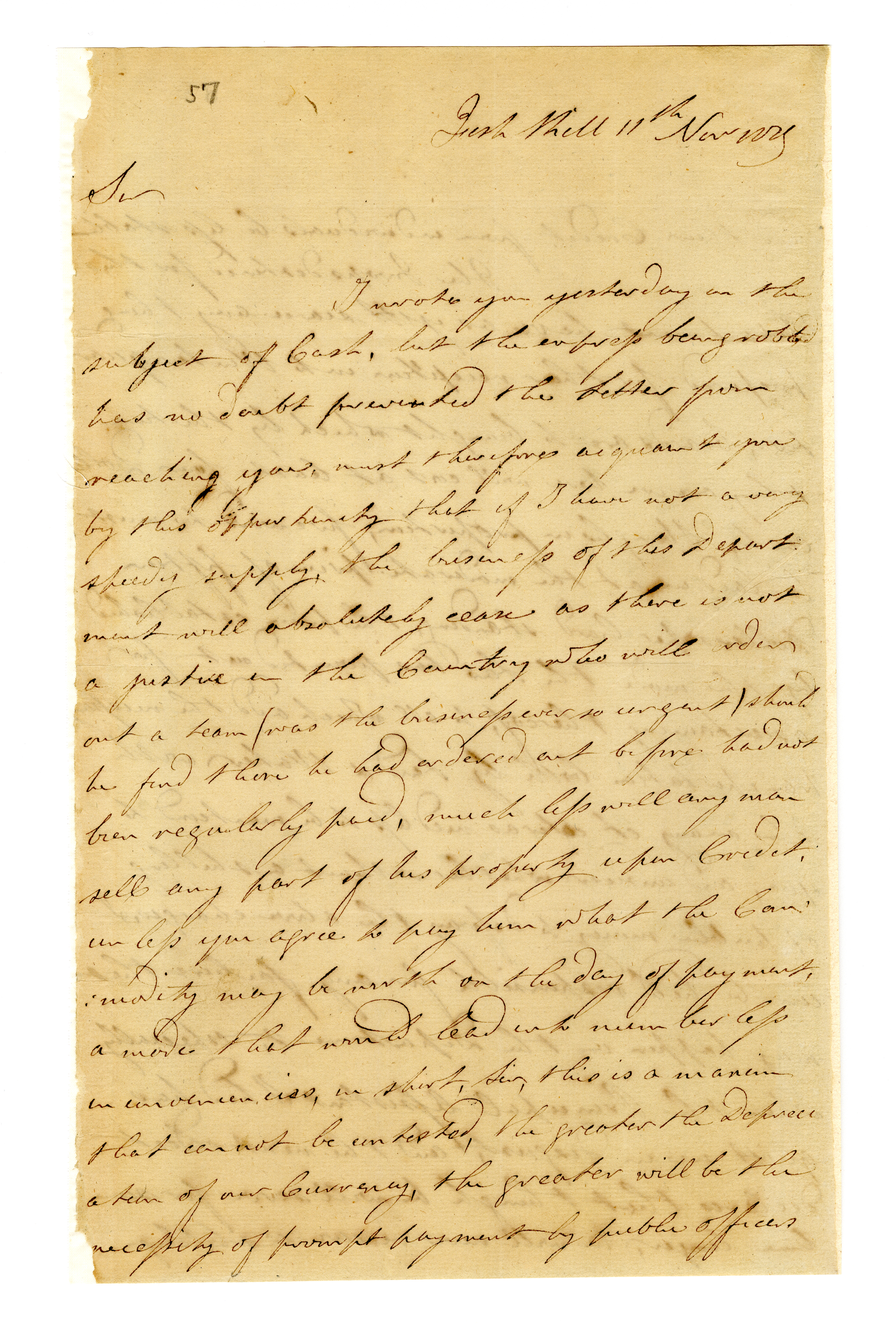 scan of manuscript letter