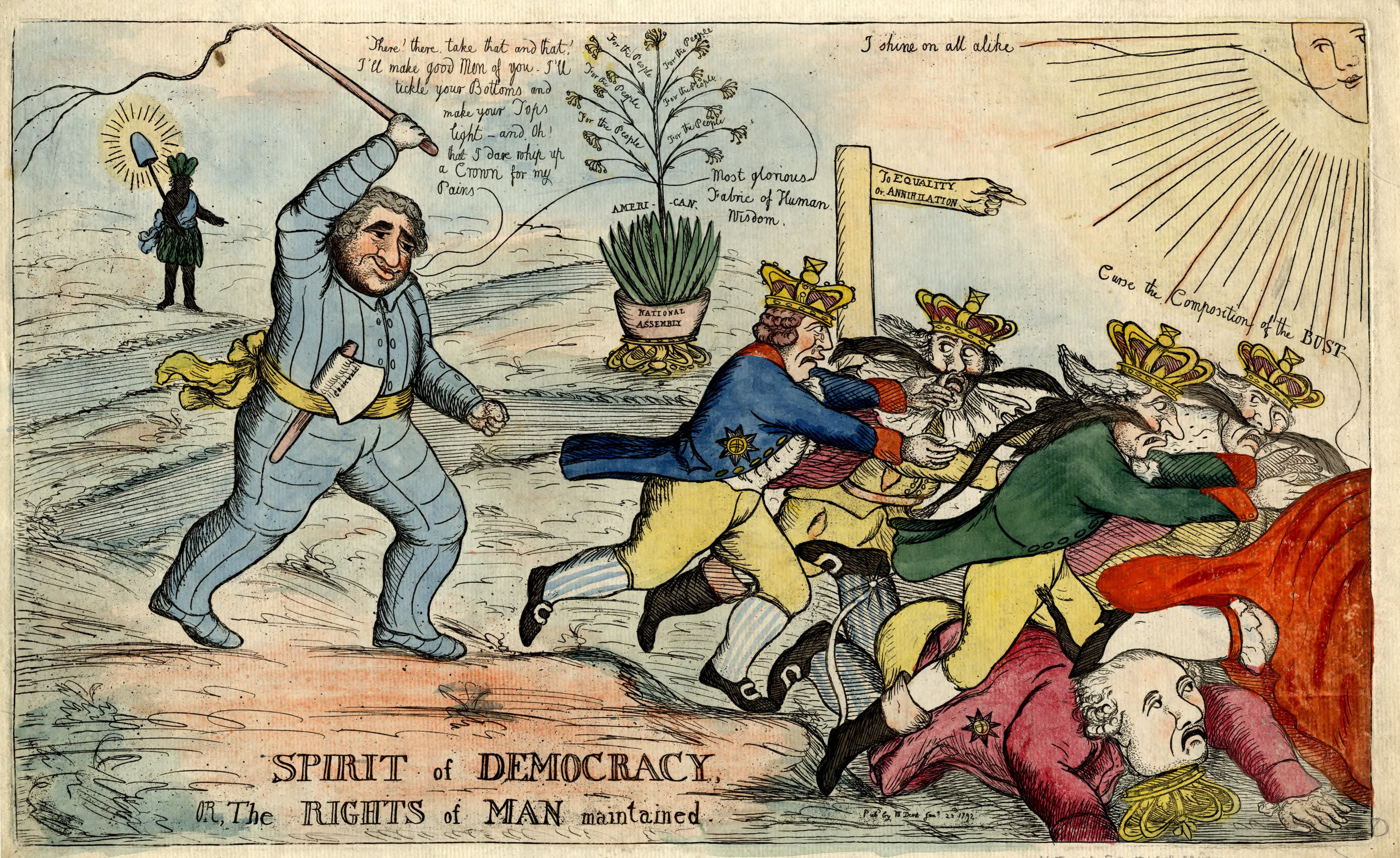 Political Cartoon: Spirit of Democracy