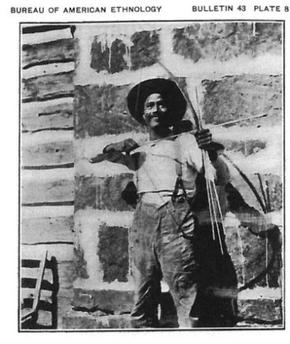 man with bow