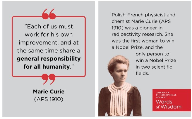 Marie Curie Words of Wisdom