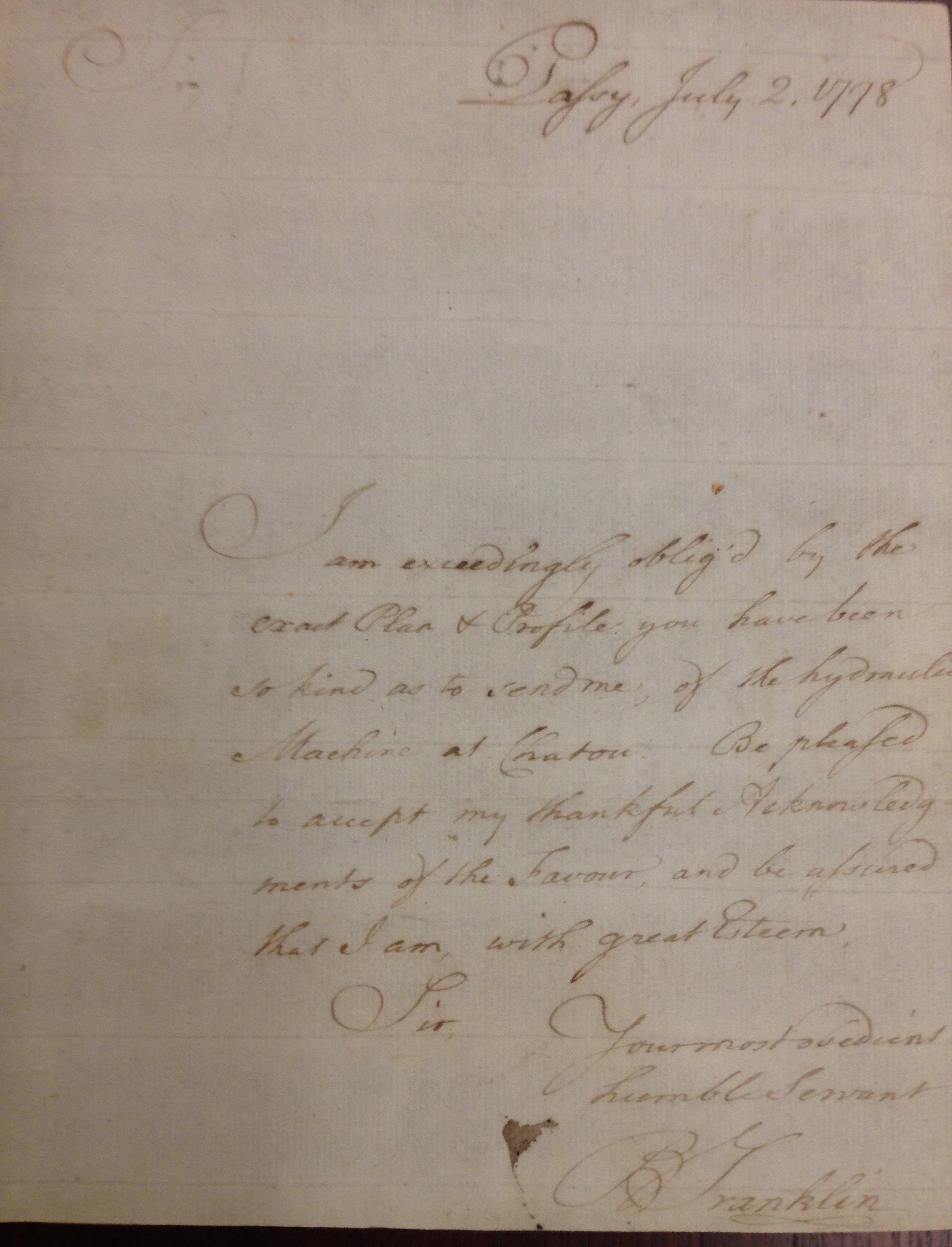 Franklin Letter