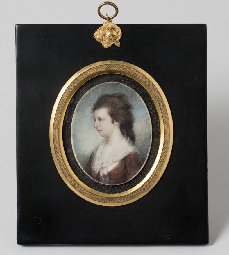 Miniature portrait of Mrs. James Peale by James Peale