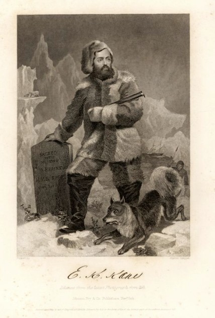 print of man in arctic