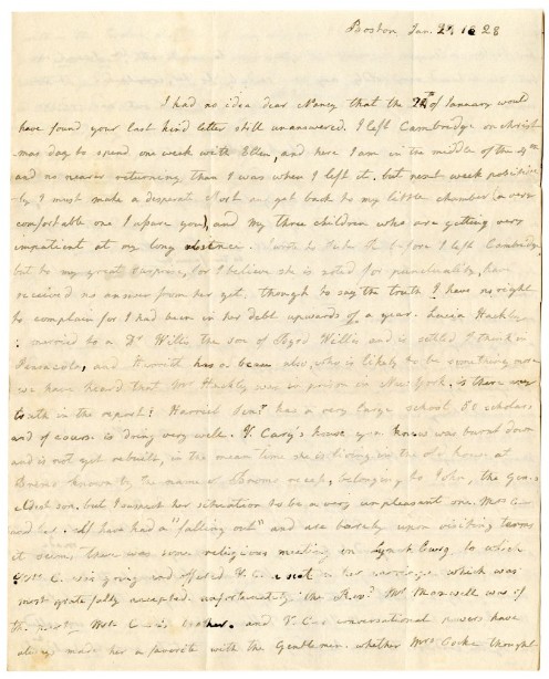 Manuscript letter