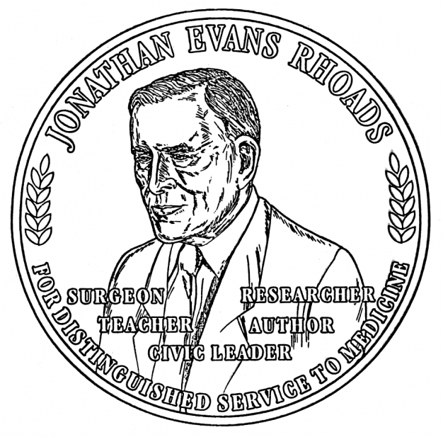 line drawing of medal