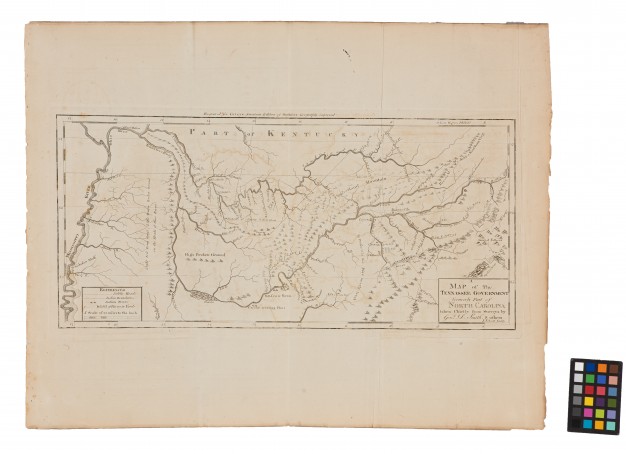 printed map of tennessee