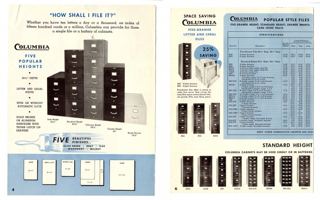 filing cabinet brochure