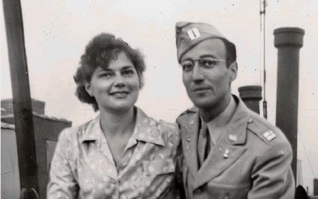 black and white photo of Adele (left) and Herman (right) Goldstine