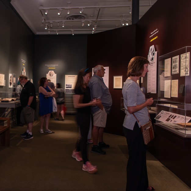 photo of visitors in gallery