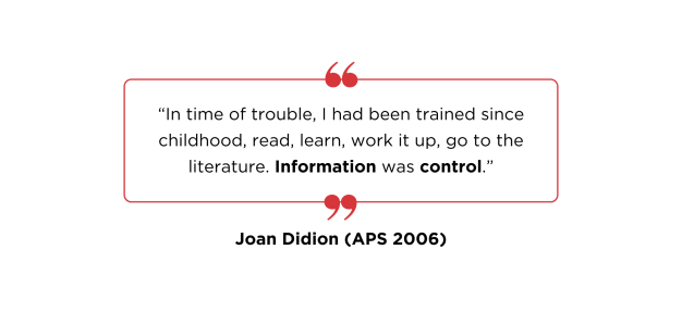 Joan Didion Quote