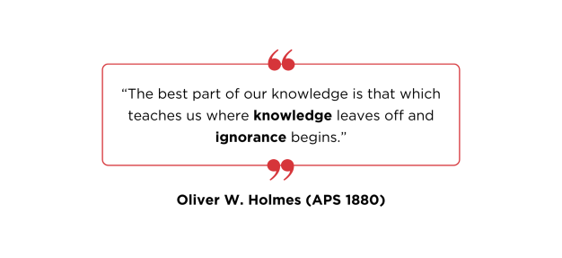 Oliver W. Holmes' Quote