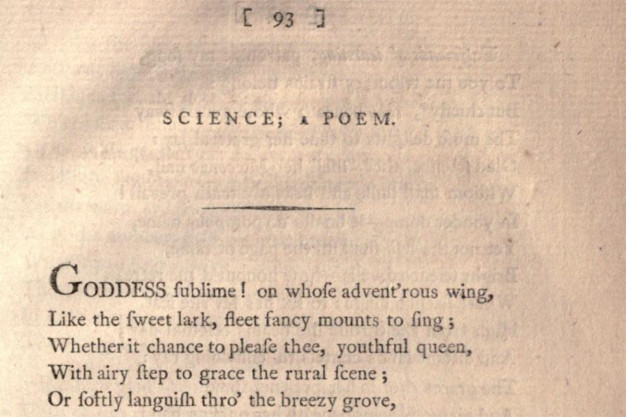 A page of text reading "Science, A Poem"