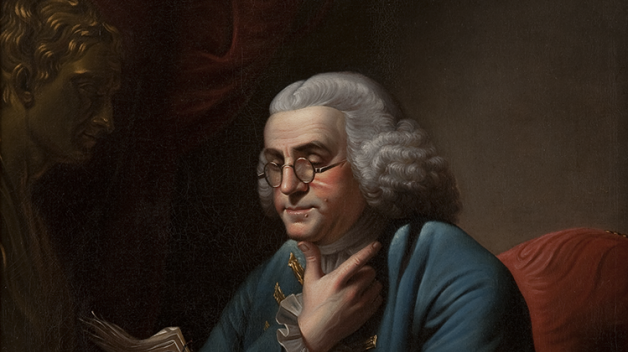 Charles Willson Peale portrait of Benjamin Franklin
