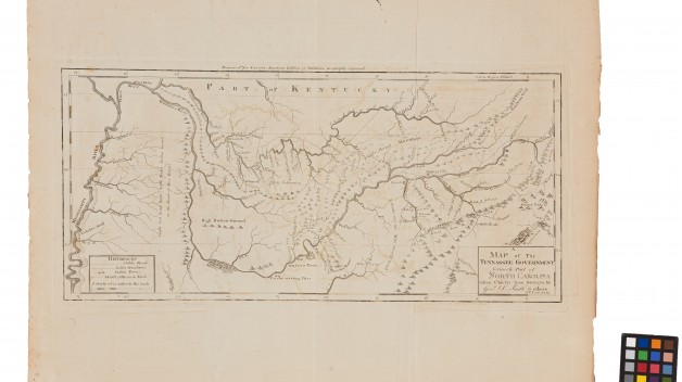 printed map of tennessee