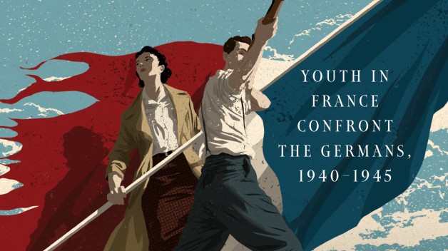 book cover with young people and french flag