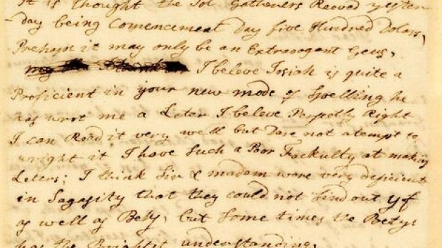 Letter from Jane Mecom to Benjamin Franklin