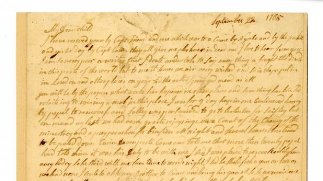 Letter from Deborah Franklin 